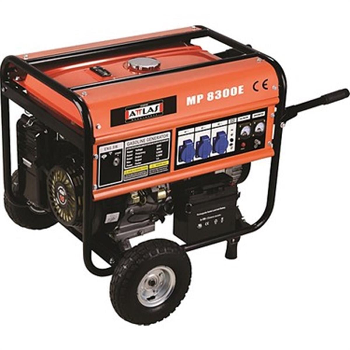 MP 8300 E BENZİNLİ MONOFOZE MARŞLI JENERATÖR ATTLAS