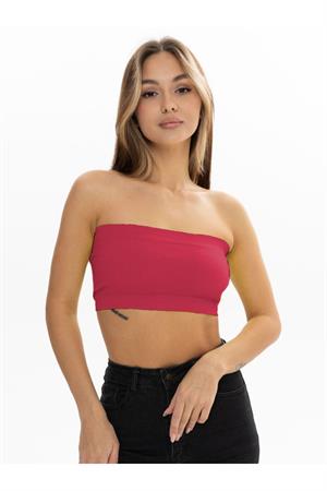 Palude Model Dikişsiz Örme Model Yarım Body Bondeo Bordo Renk