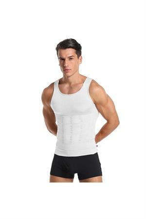 Torenova Model Korse Atlet Sıkılaştıran Ve Göbek Eriten Atlet Fit Gösteren Atlet Beyaz Renk