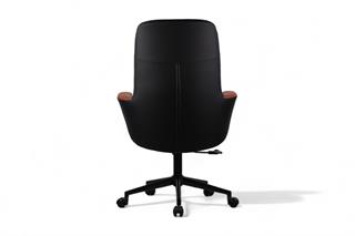 Sancak , Dolphin Çalışma Koltuğu , Siyah Deri Ofis Sandalyesi