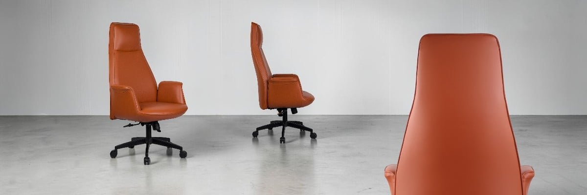 Sancak First Yönetici Koltuğu geniş oturumlu deri kaplamalı ergonomik ofis koltuğu