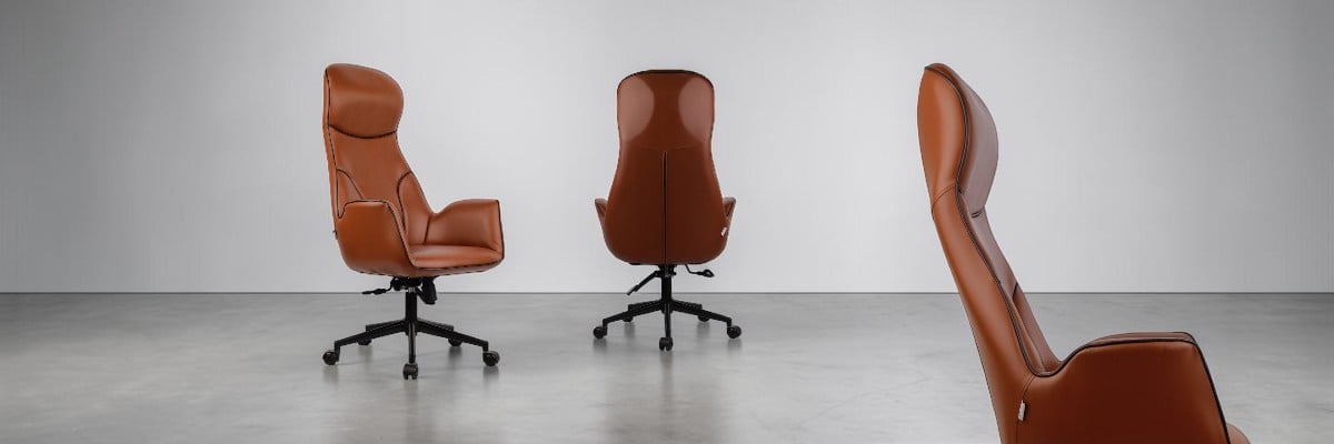 Sancak Spider Yönetici Koltuğu deri kaplamalı sessiz ergonomik ofis koltuğu