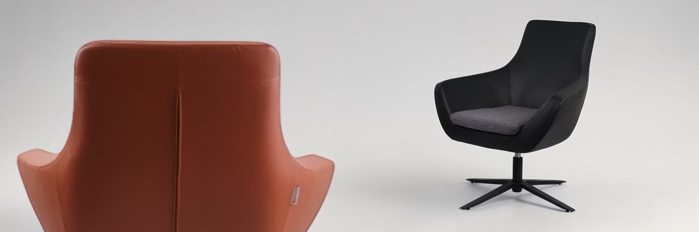 Van Berjer Siyah Antrasit lazer ayaklı modern berjer koltuk