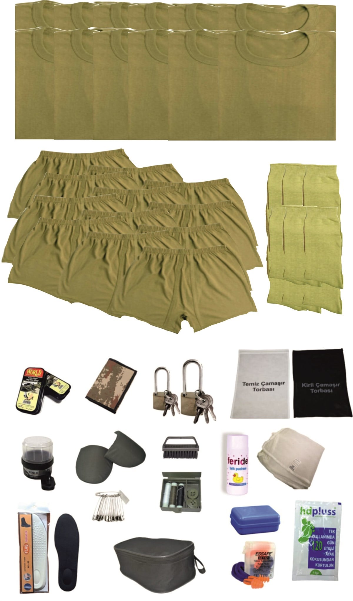 12'li Temel Askerlik Seti Acemi Asker - Bedelli Ask