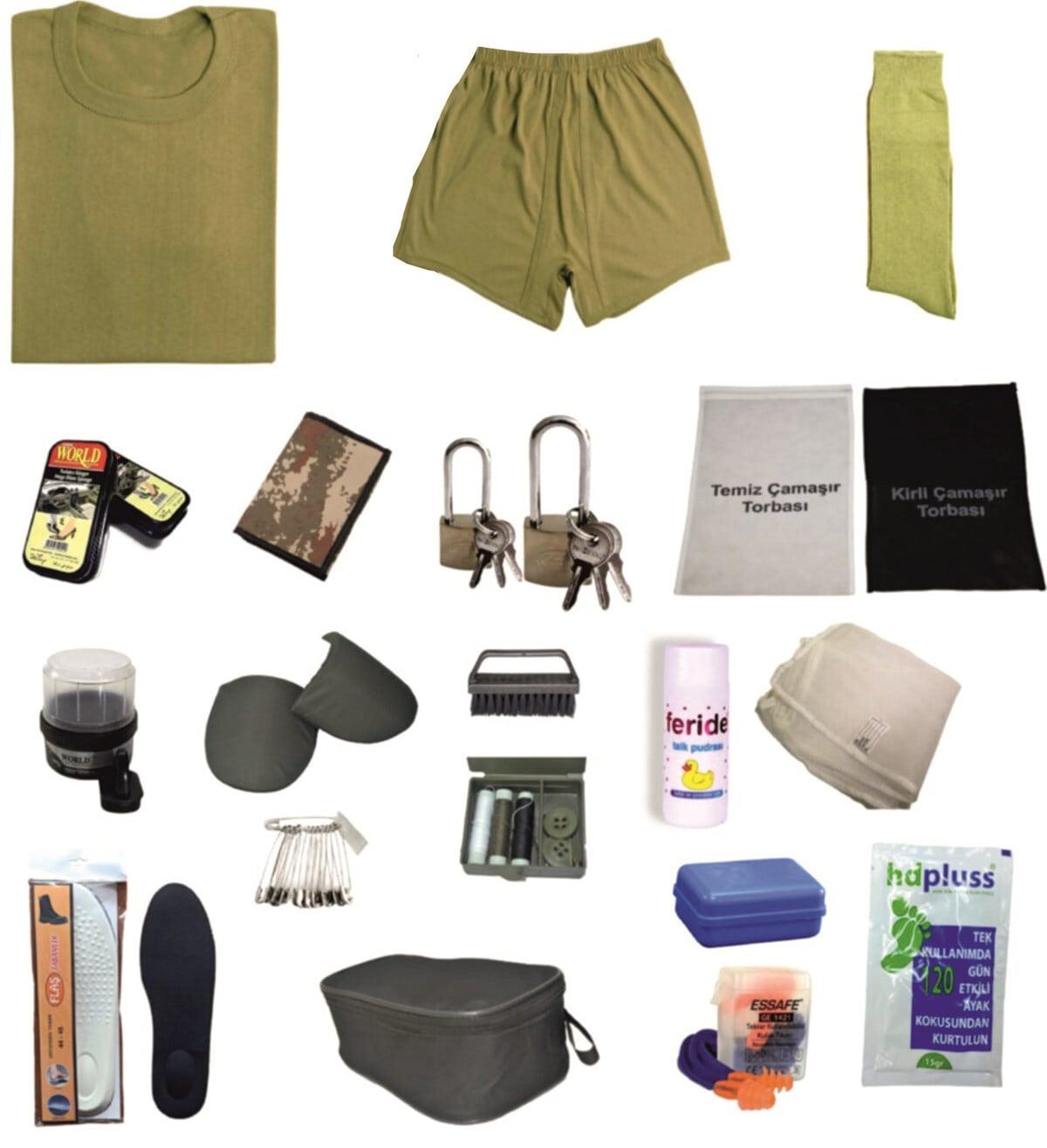 Temel Askerlik Seti Acemi Asker - Bedelli Asker Eko Paket