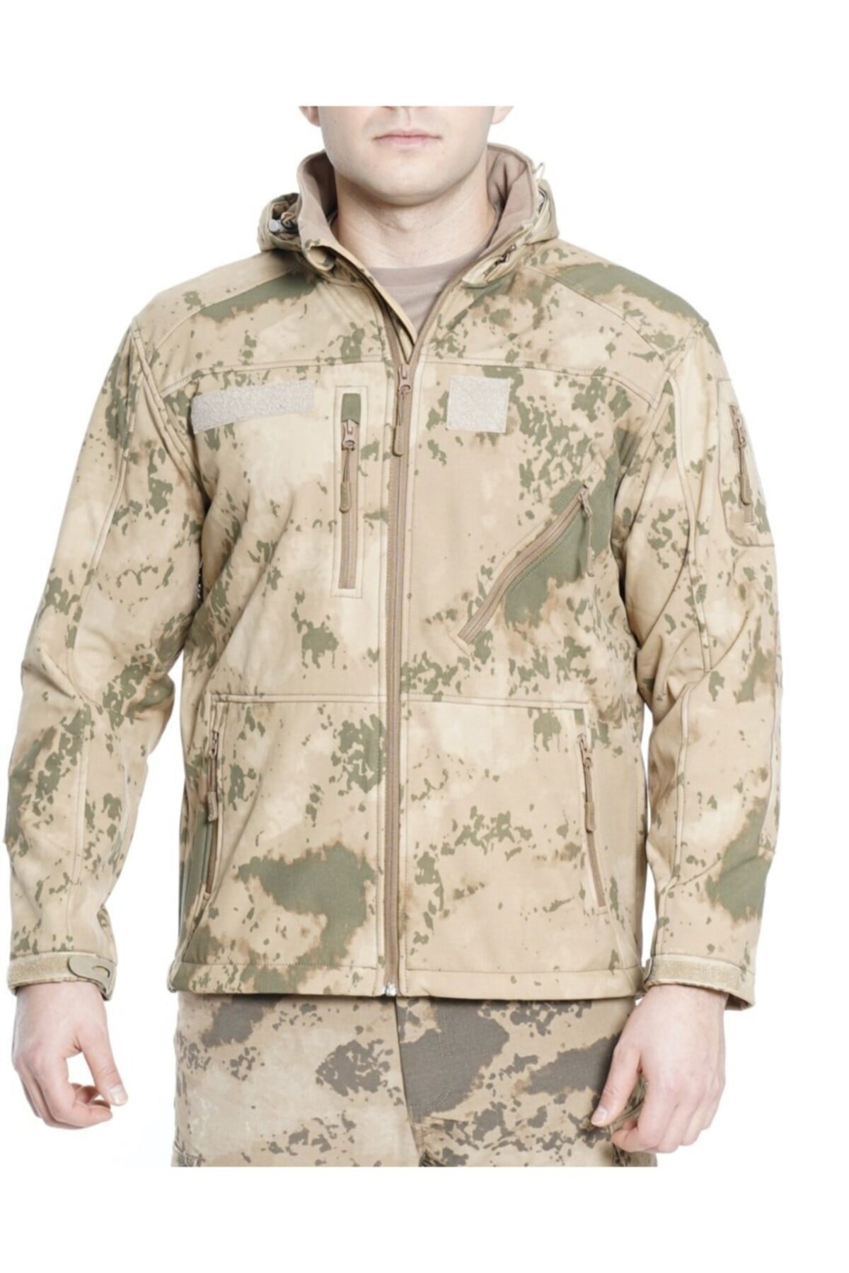 Vogel Erkek Haki Softshell Yağmur Geçirmez Mont