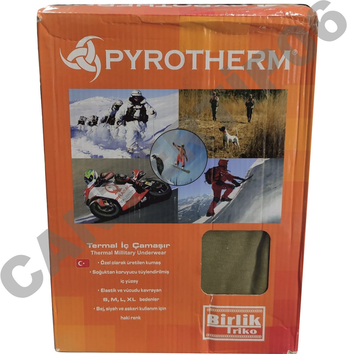 Pyrotherm Termal İçlik Siyah Takım