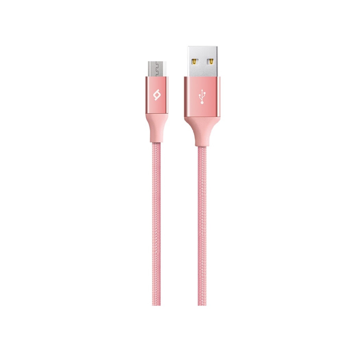 2DK11RA ttec AlumiCable Micro USB Şarj Kablosu Roze Altın