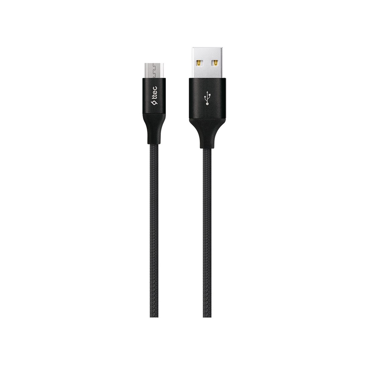 2DK22S ttec AlumiCable XXL Micro USB Şarj Kablosu 3mt. Siyah