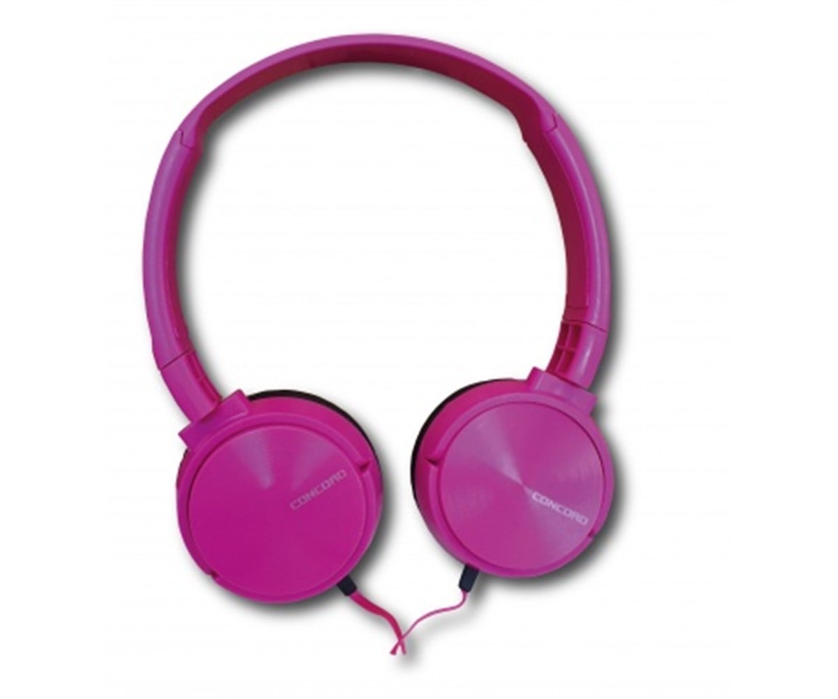 C-942 Concord Kulaküstü Mic Kablolu Kulaklık Pembe