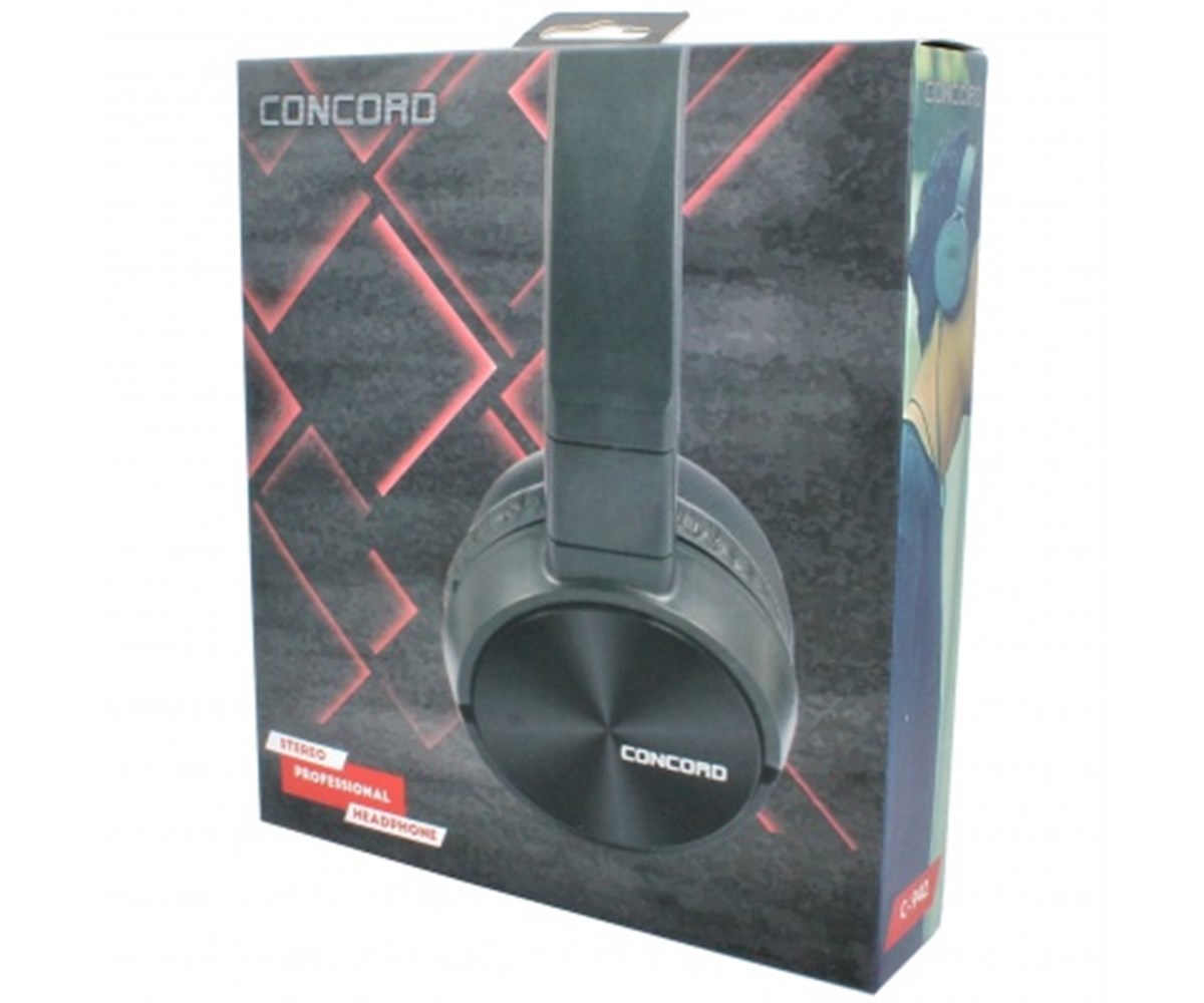 C-942 Concord Kulaküstü Mic.Kablolu Kulaklık Siyah