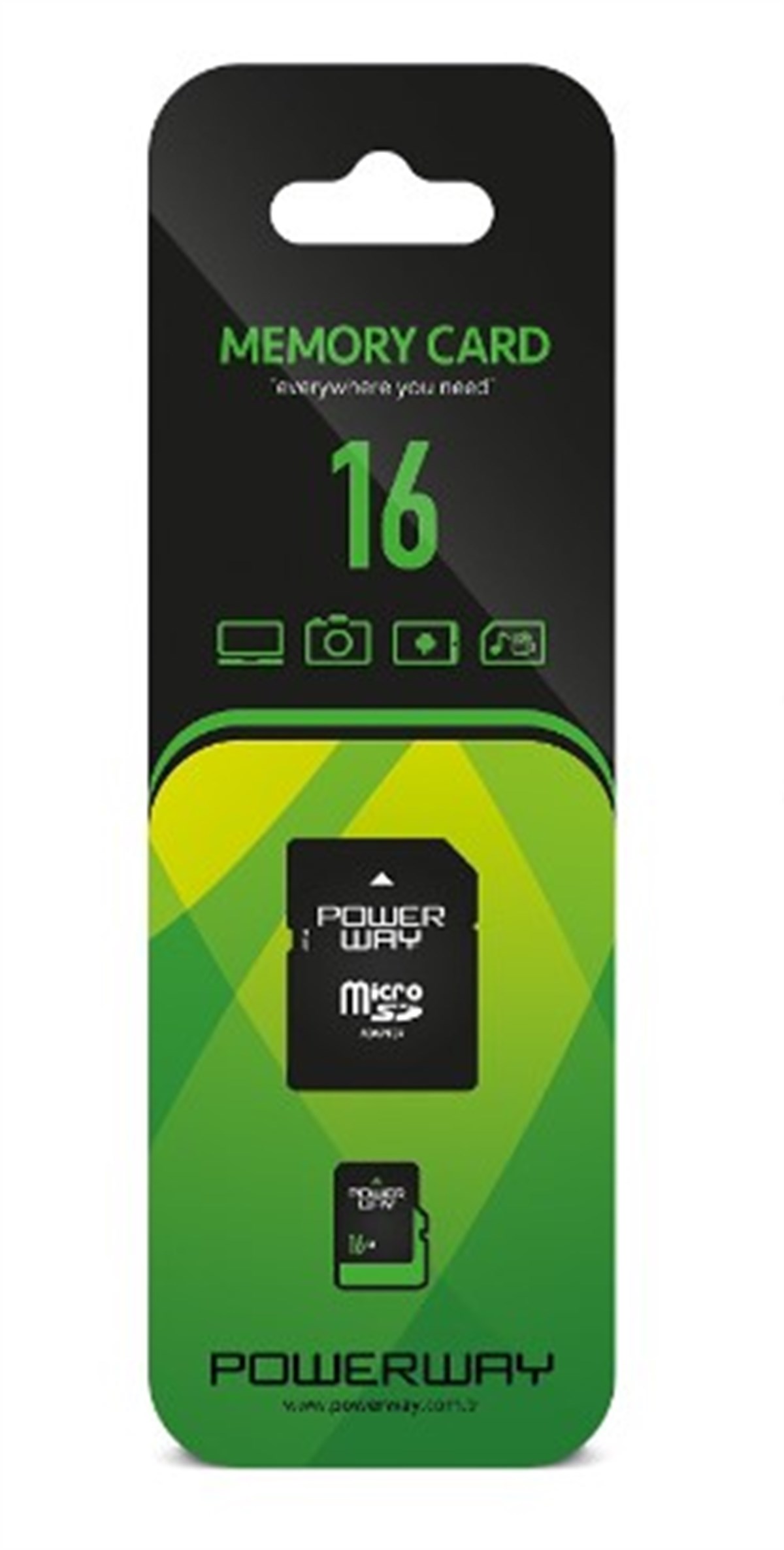 Powerway Micro SD 16GB Hafıza Kartı