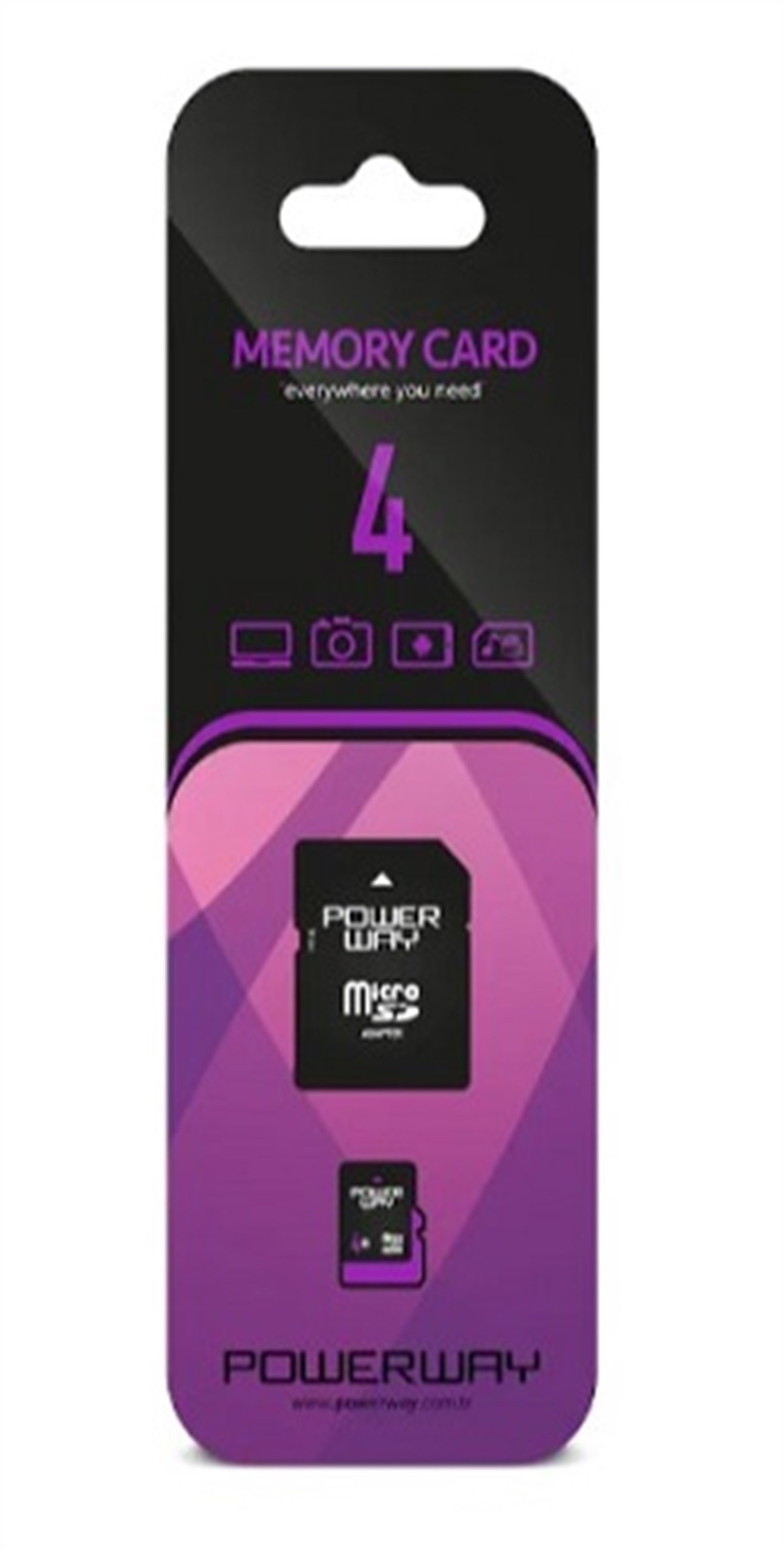 Powerway Micro SD 4GB Hafıza Kartı