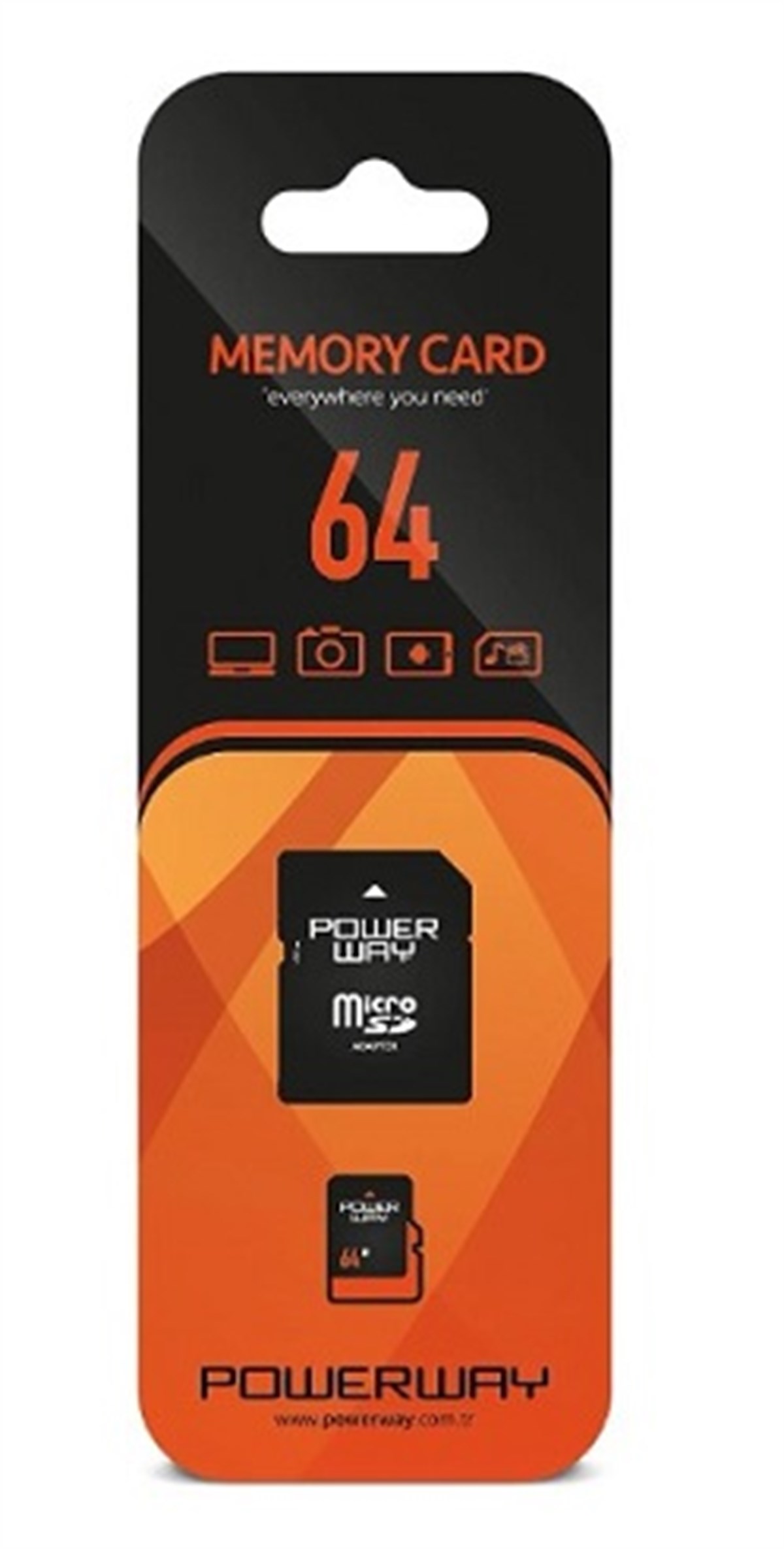 Powerway Micro SD 64GB Hafıza Kartı