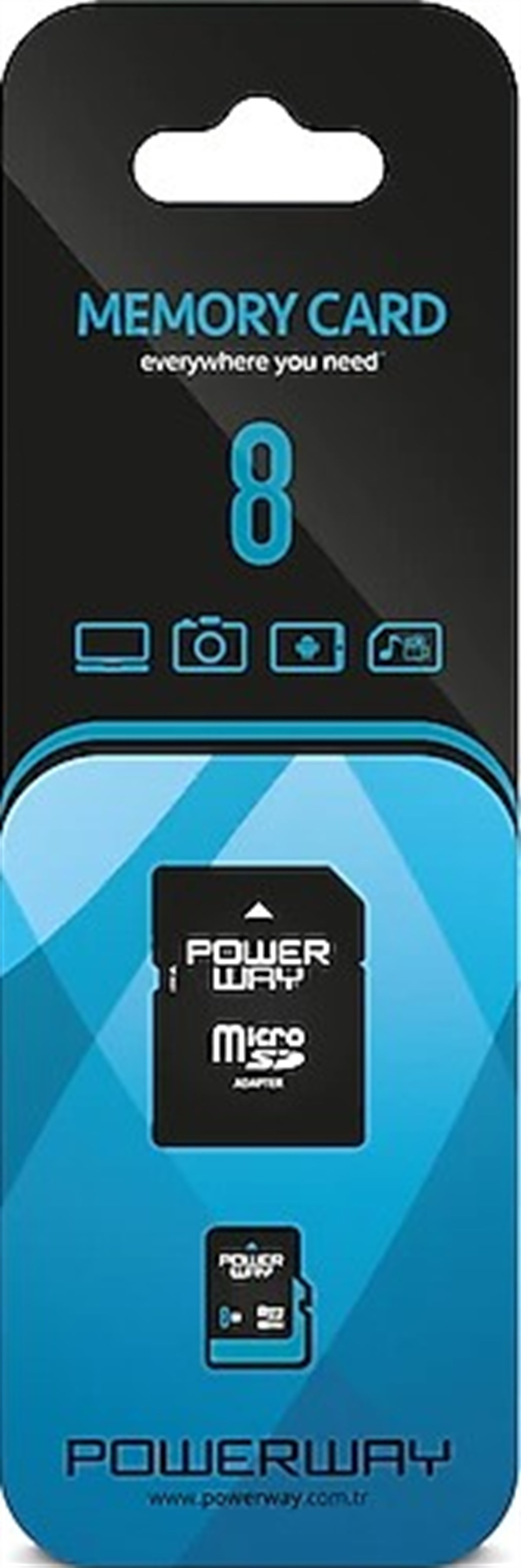 Powerway Micro SD 8GB Hafıza Kartı