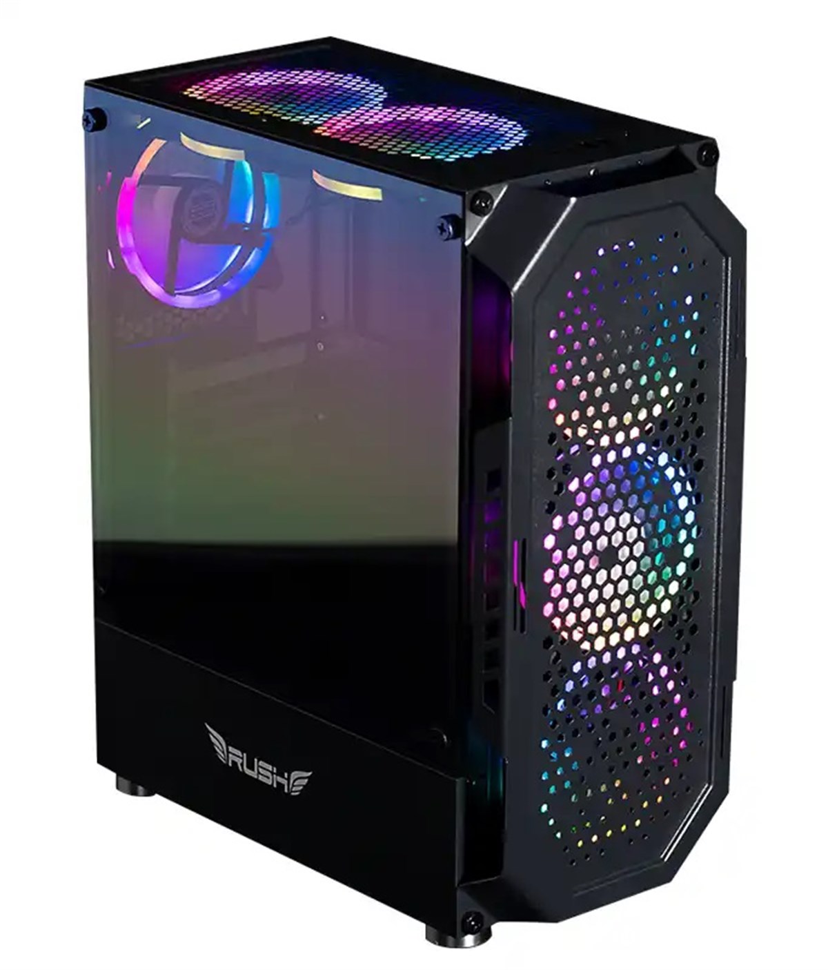 RCA131S RUSH Chopper Gaming Oyuncu RGB ATX Siyah
