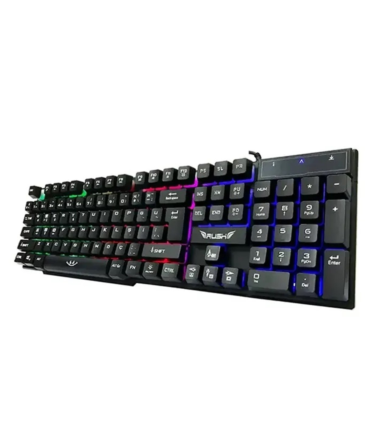 RK101S RUSH Q Mekanik Hisli Oyuncu Klavye Siyah