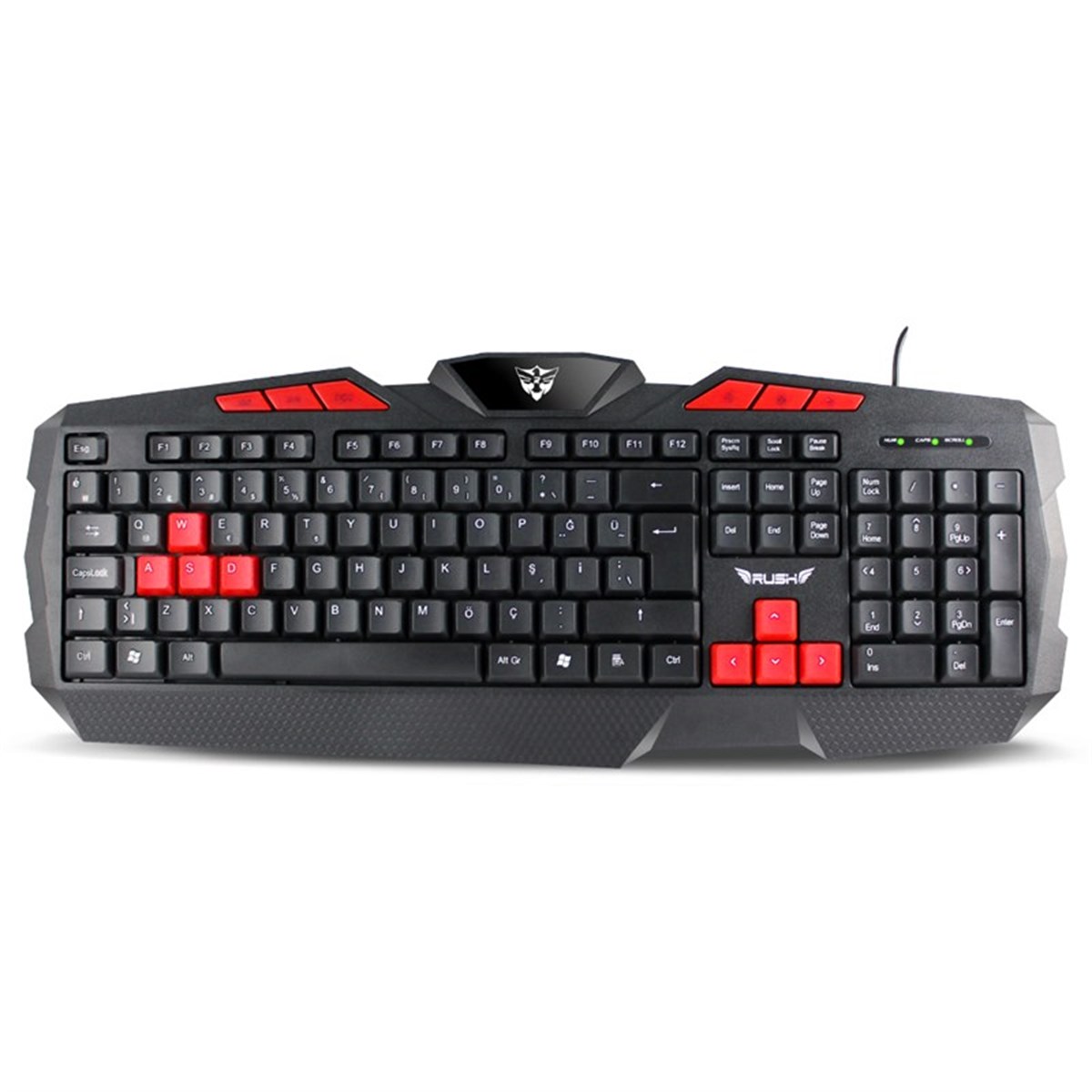 RK109 RUSH Q Multimedya Klavye Siyah