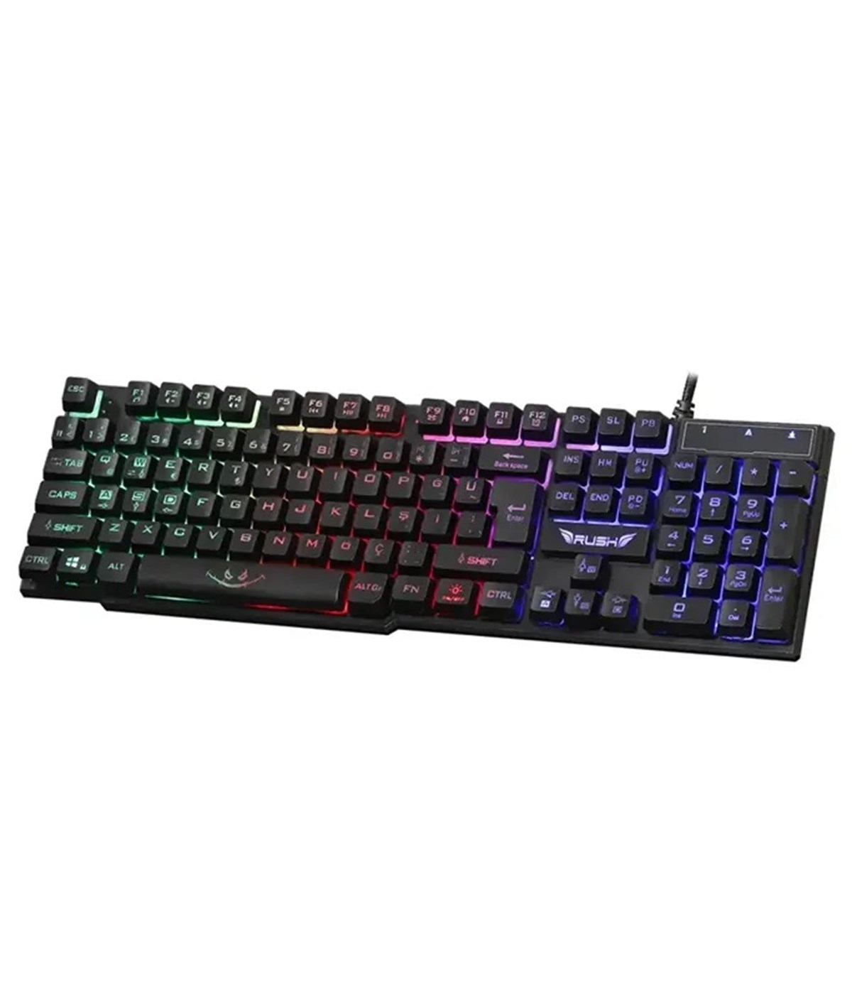 RK112 RUSH Q USB Mekanik Hisli Klavye 3 Renk Siyah