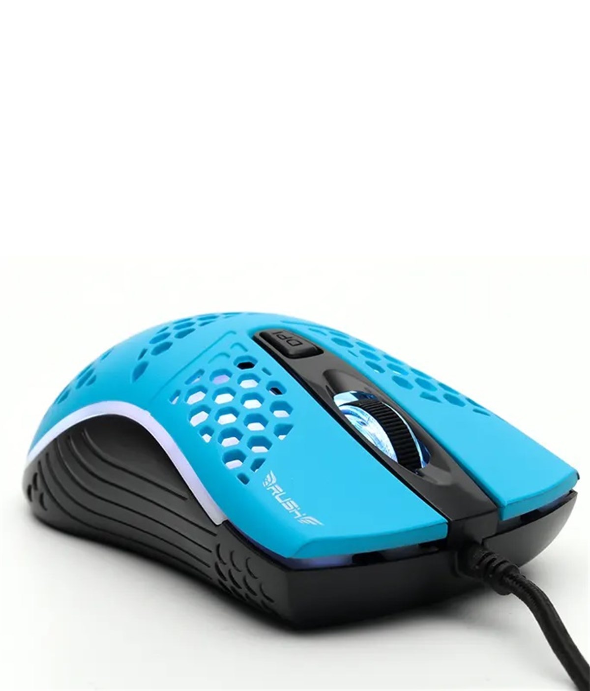 RM02M RUSH RGB 1600 DPI Oyuncu Mouse Mavi