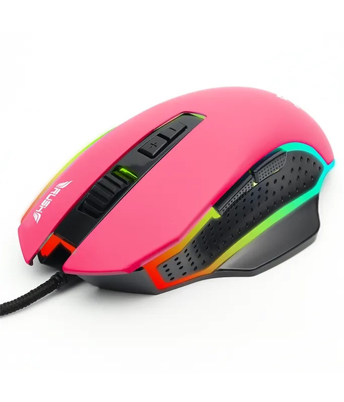 RM16K RUSH Gloria RGB 2400DPI Makro Oy Mouse Kırmı