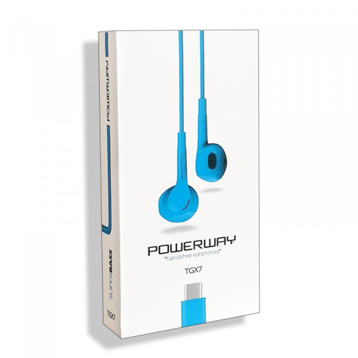 TGX7 Powerway Type-C Kablolu Kulaklık Mavi