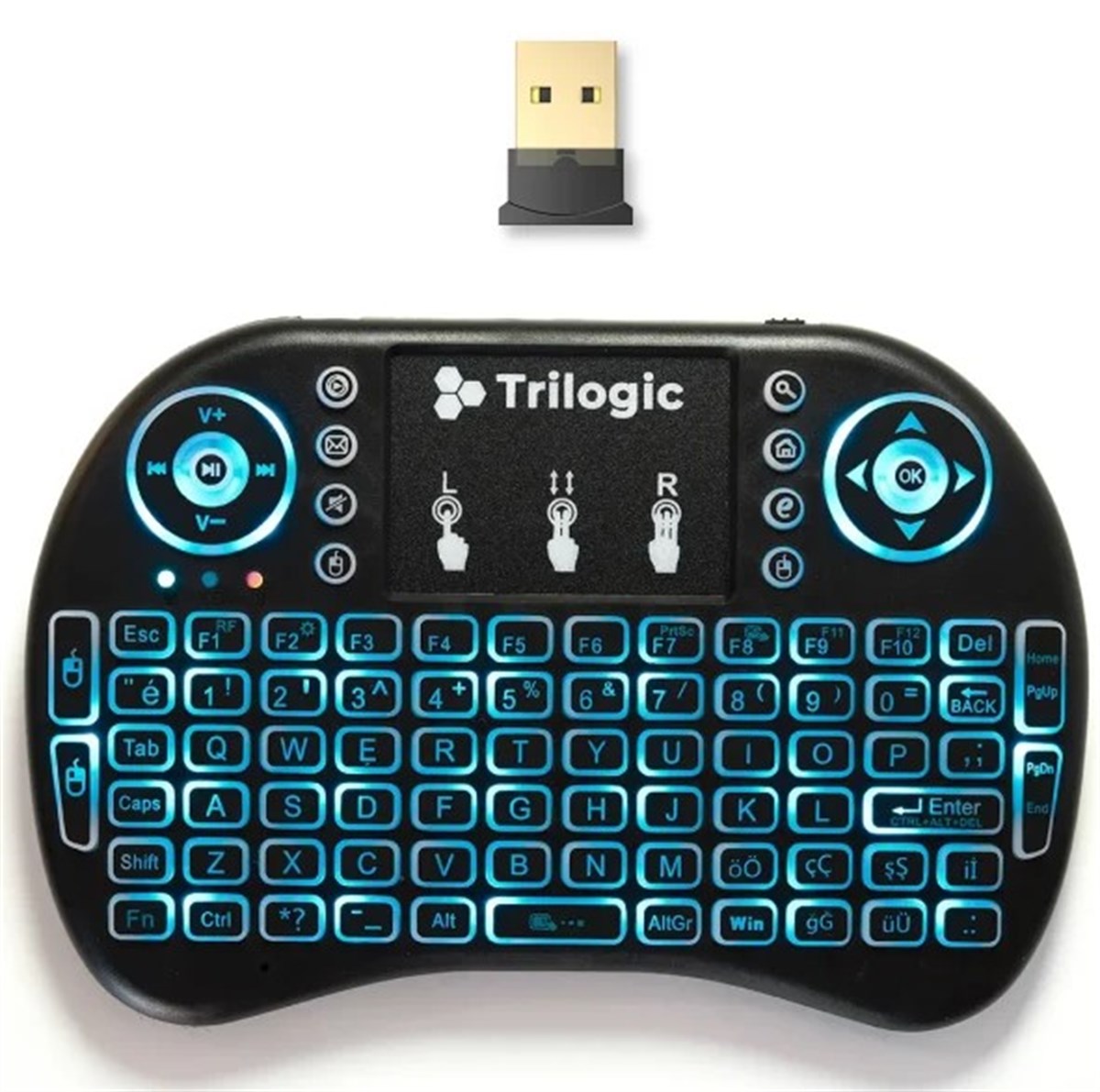 TW8 Trilogic Swift Kablosuz Mini Klavye+TouchPad