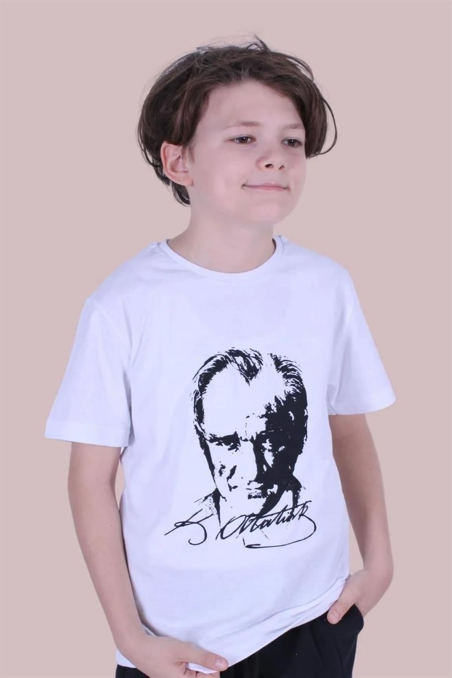 Atatürk İmzalı Baskılı Unisex Tişört