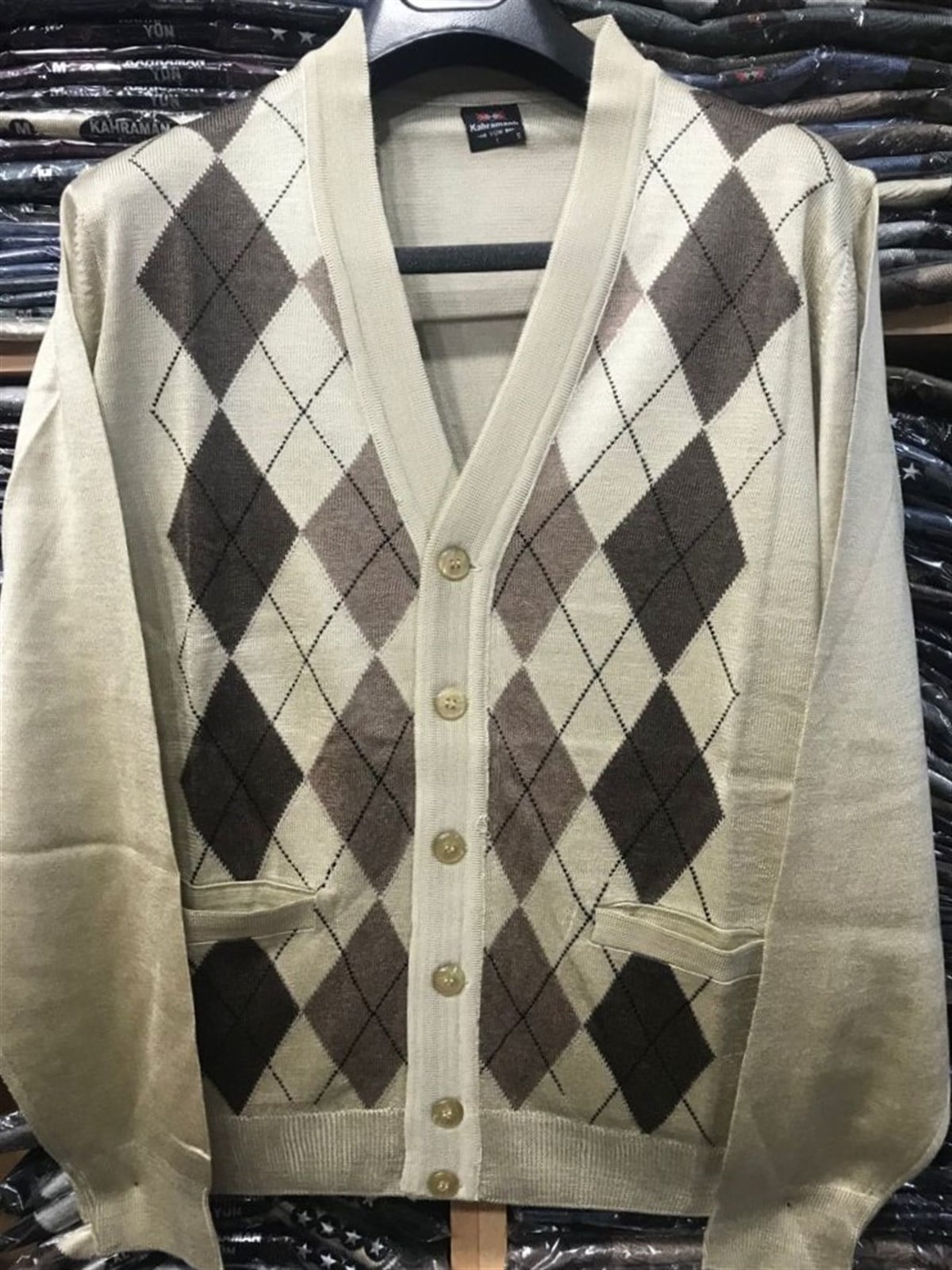 ERKEK BABA DESENLİ İNCE TRİKO HIRKA