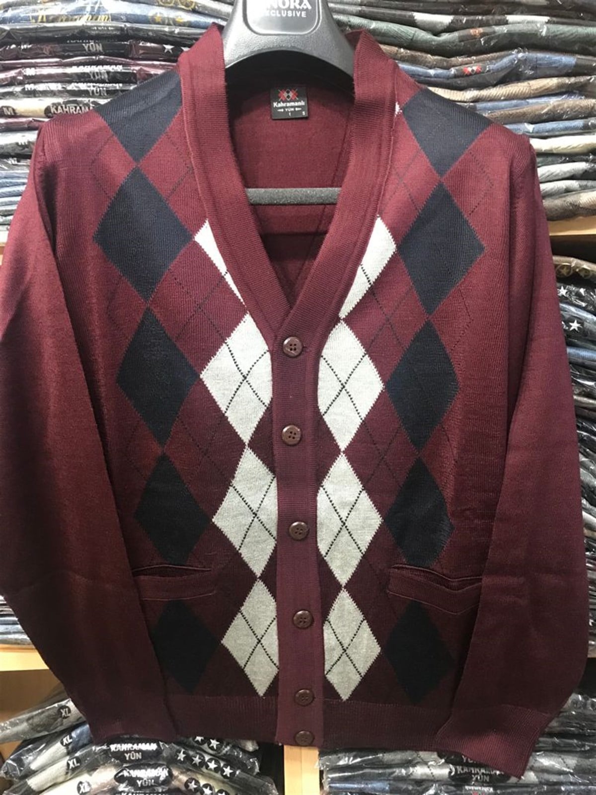 ERKEK BABA DESENLİ İNCE TRİKO HIRKA