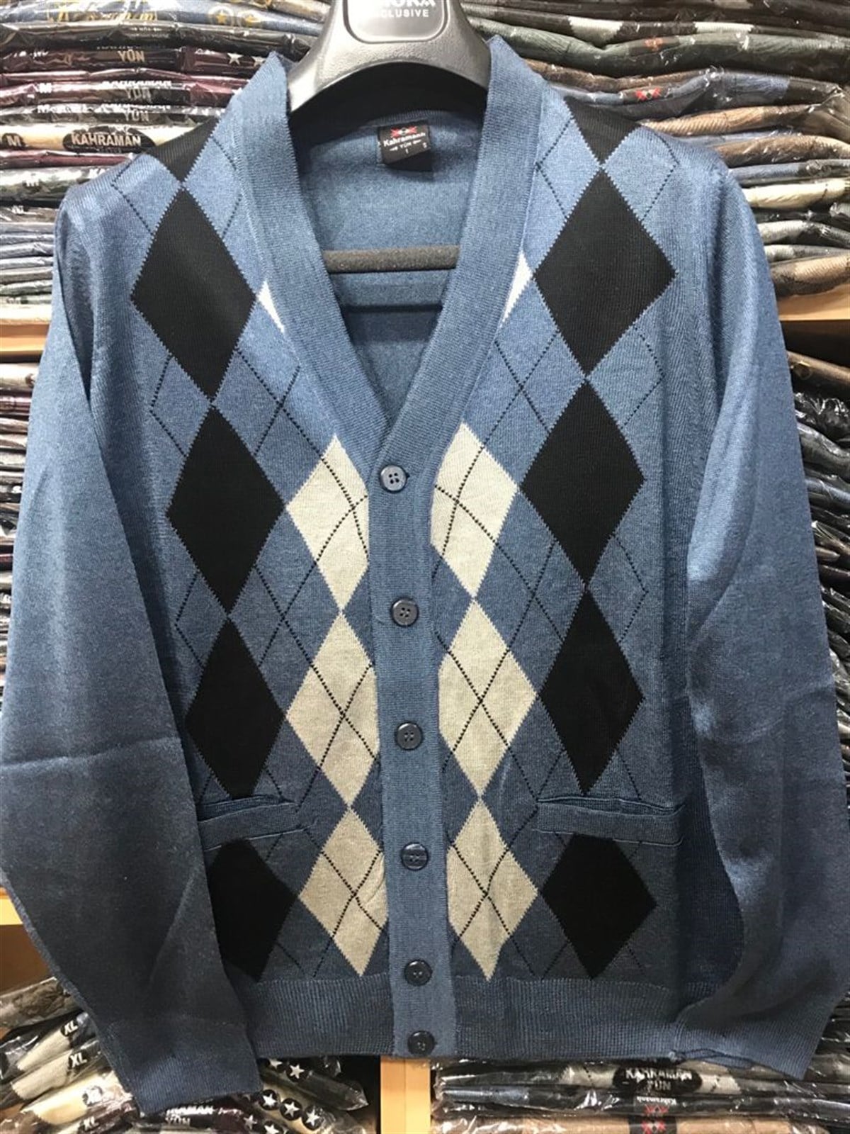 ERKEK BABA DESENLİ İNCE TRİKO HIRKA