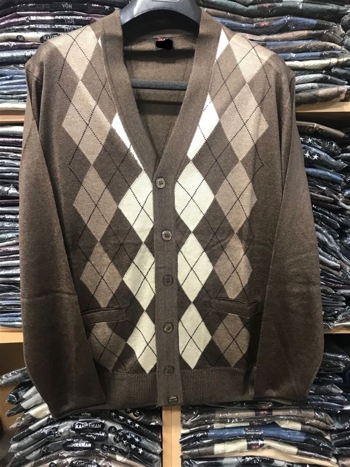 ERKEK BABA DESENLİ İNCE TRİKO HIRKA