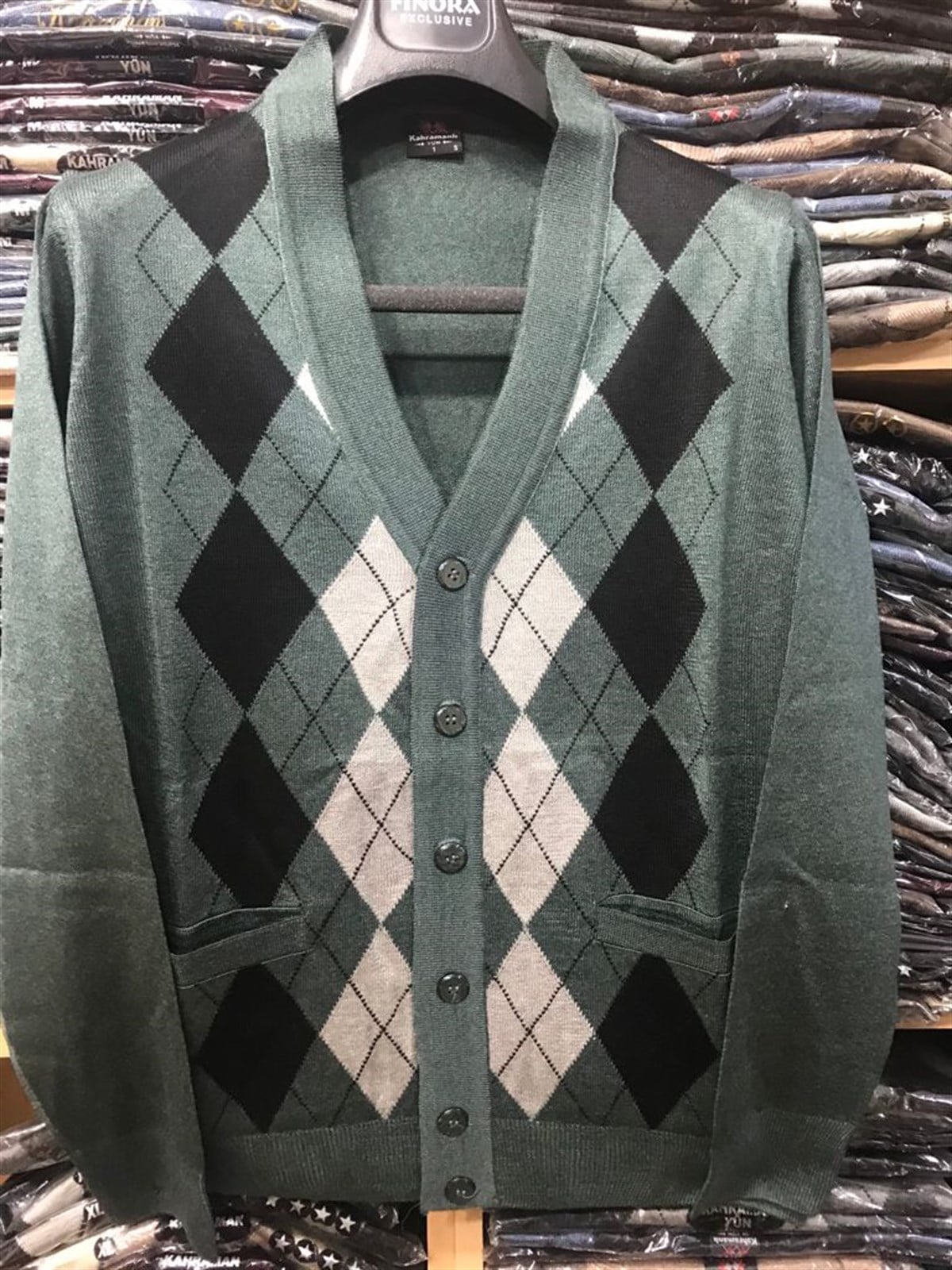 ERKEK BABA DESENLİ İNCE TRİKO HIRKA