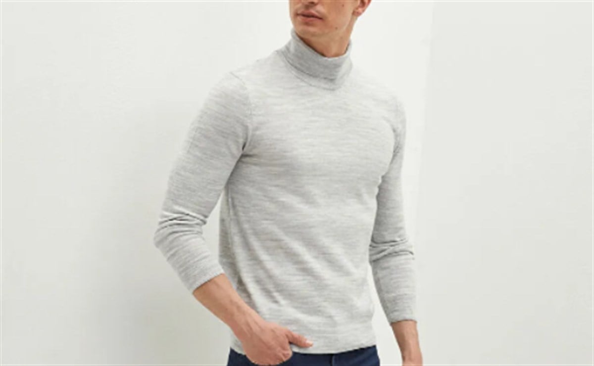 ERKEK BALIKÇI YAKA İÇİ PAMUKLU KALIN KIŞLIK GRİ BODY TSHIRT