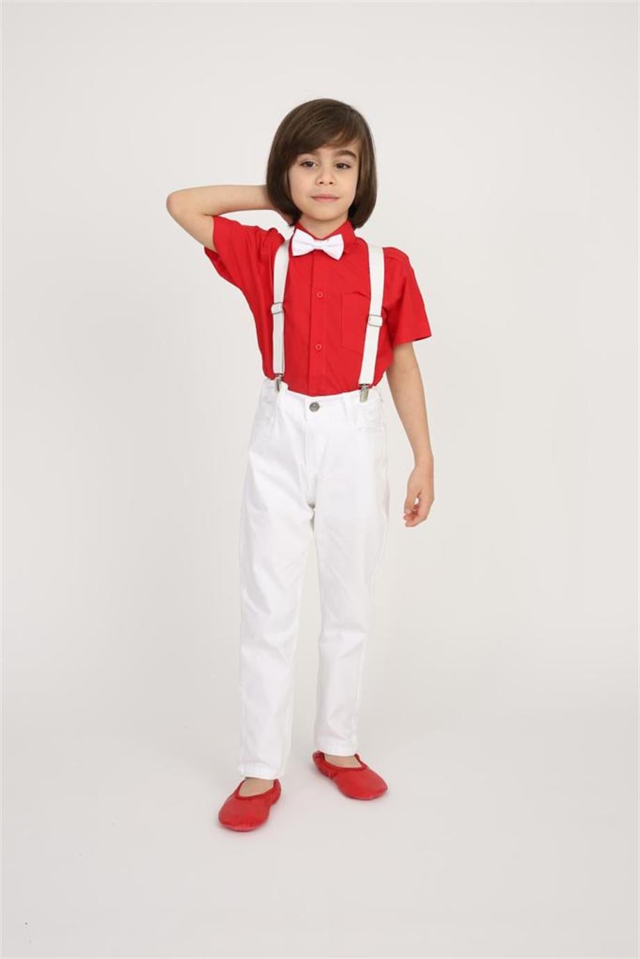 erkek çocuk 23 Nisan 29 Ekim 10 Kasım 19 Mayıs Gösteri Kıyafeti T-shirt PANTOLON Takım