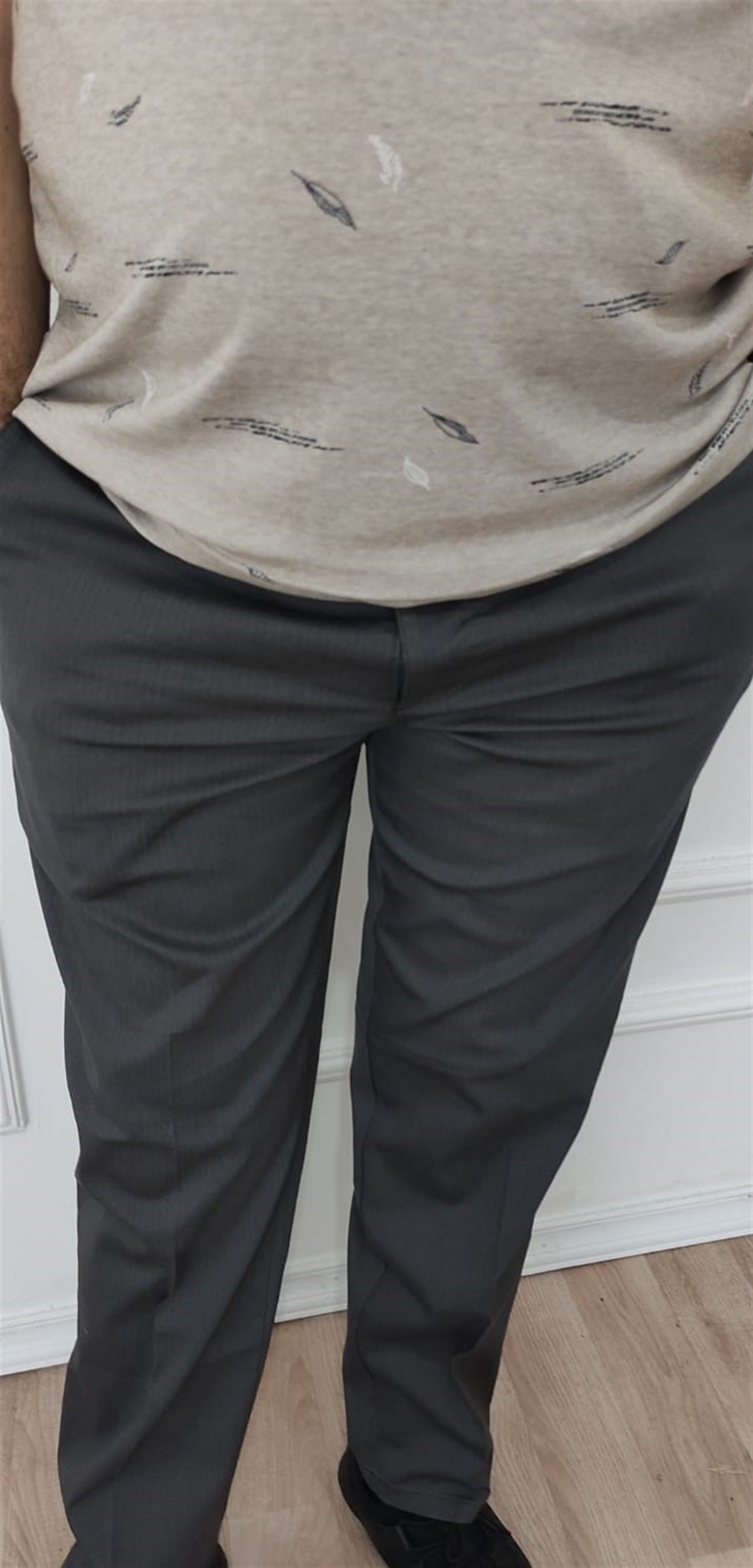 Erkek Klasik Rahat Kalıp Keten Pantolon