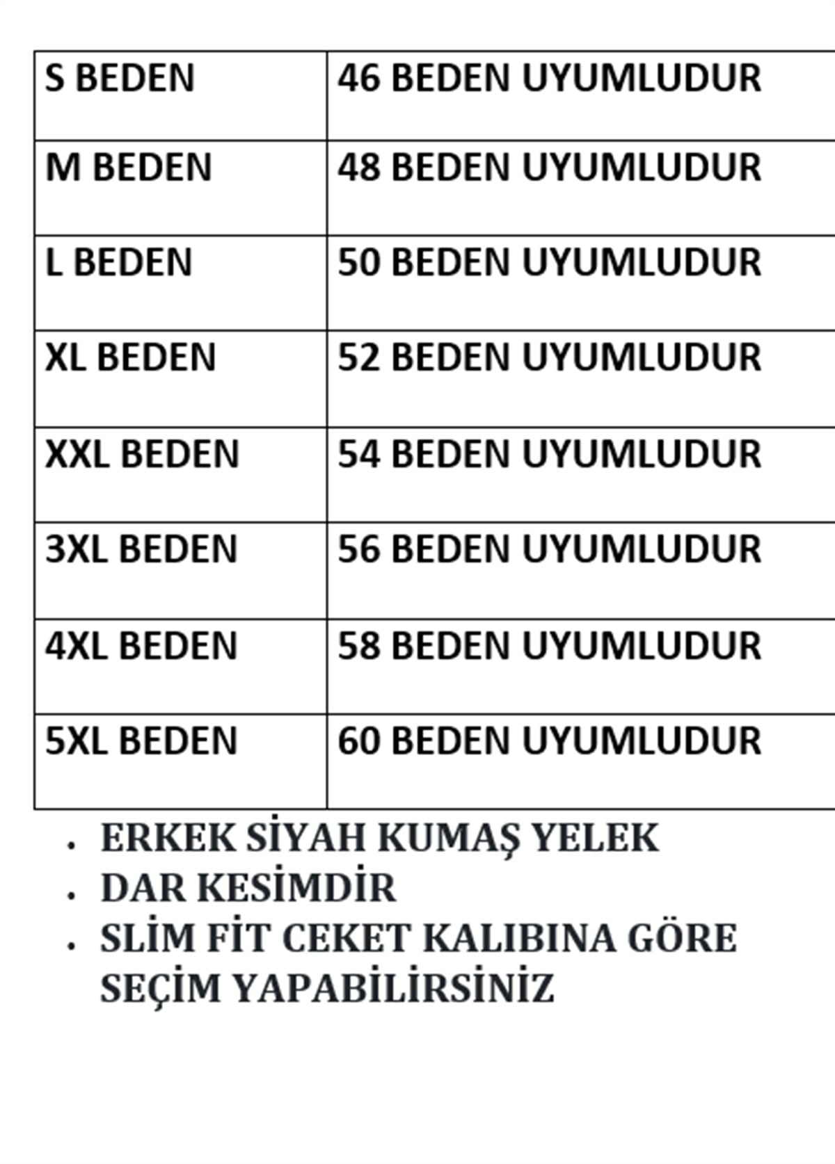 ERKEK SİYAH KUMAŞ YELEK