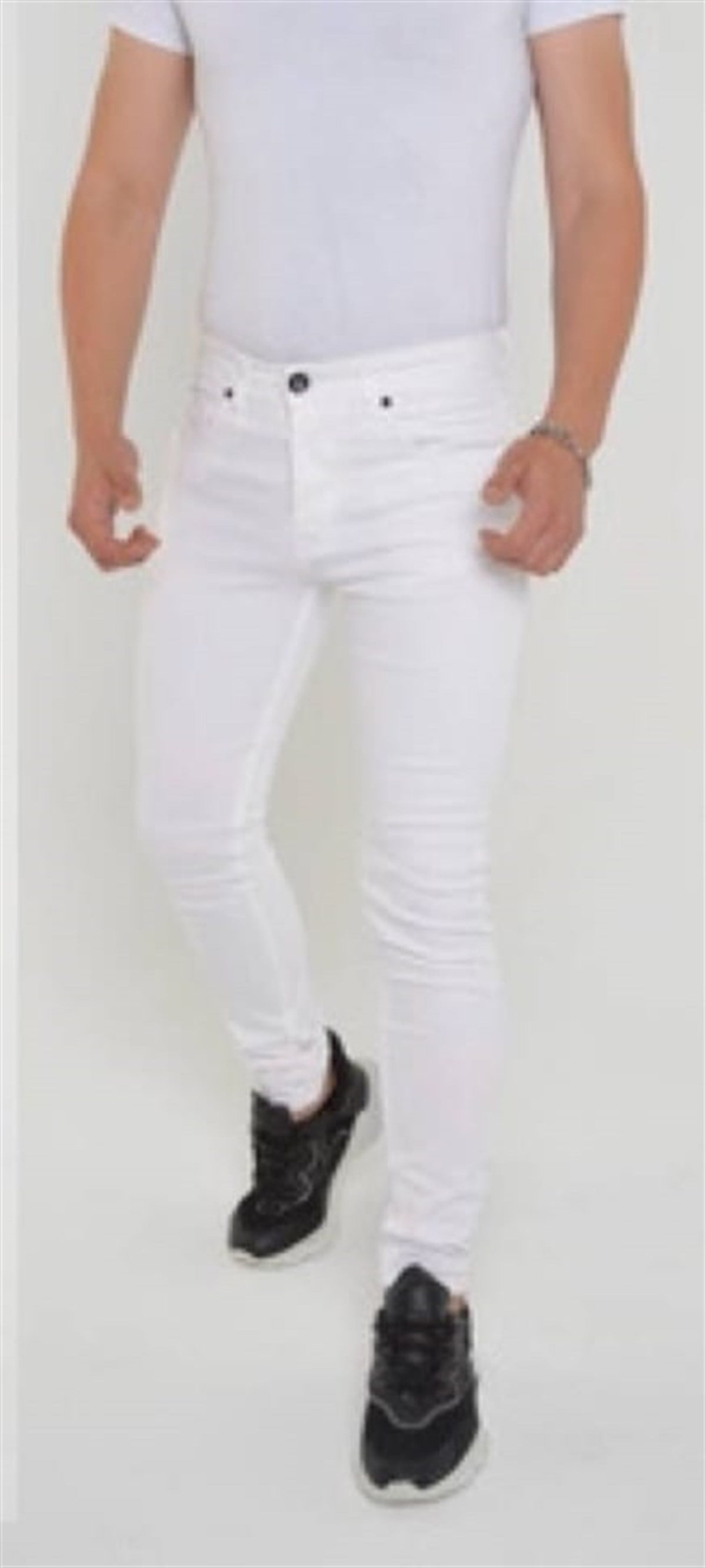 ERKEK SLİM FİT LİKRALI JEAN PANTOLON