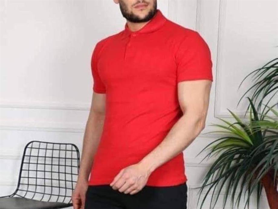 ERKEK SLİM FİT POLO YAKA BASIC DAR MODEL KISA KOL T-SHIRT