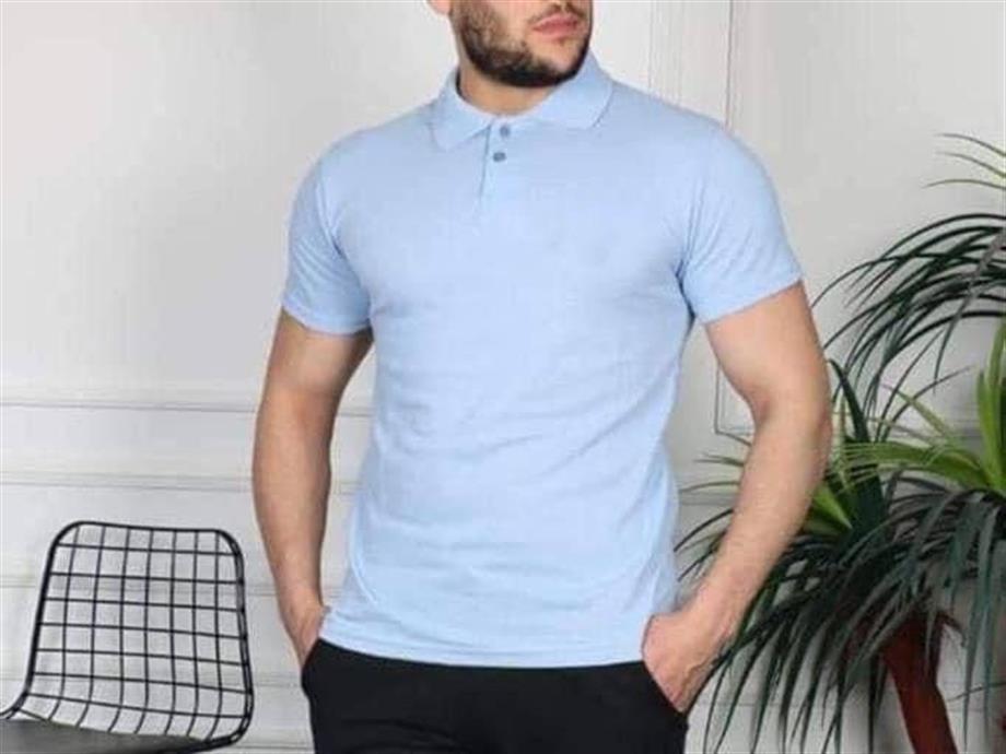 ERKEK SLİM FİT POLO YAKA BASIC DAR MODEL KISA KOL T-SHIRT
