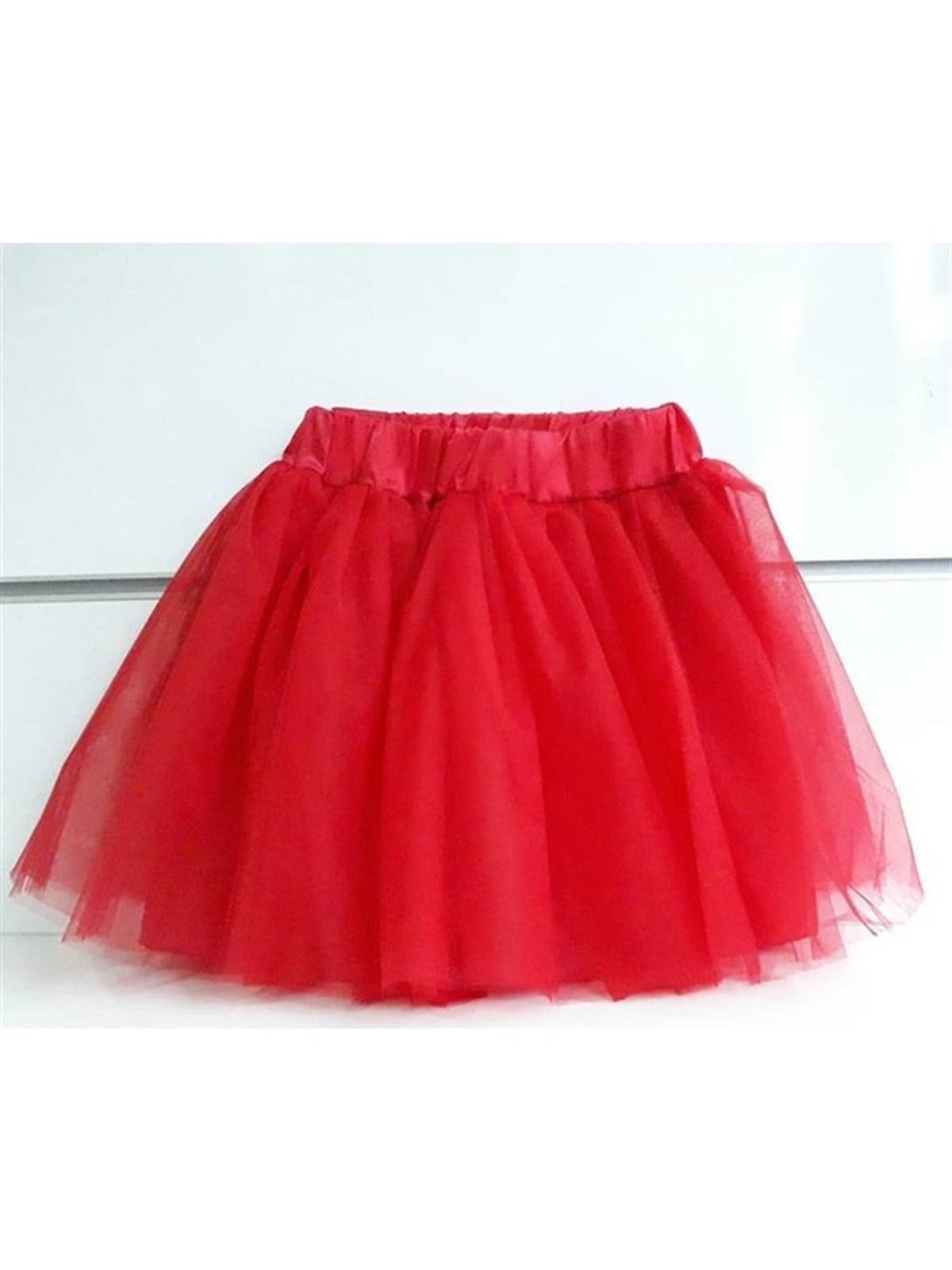 KIZ ÇOCUK KIRMIZI TÜTÜ ETEK