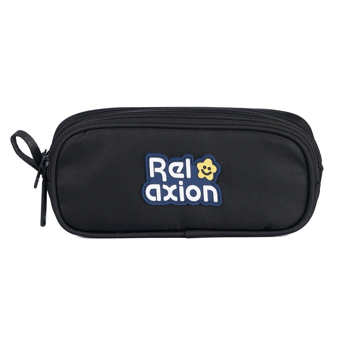 Relaxion 1816 3lü İlkokul Çanta Seti Siyah - Fanus Aksesuarlı, Ortopedik Sırt Destekli Okul Çantası, Beslenme Çantası ve Kalemlik