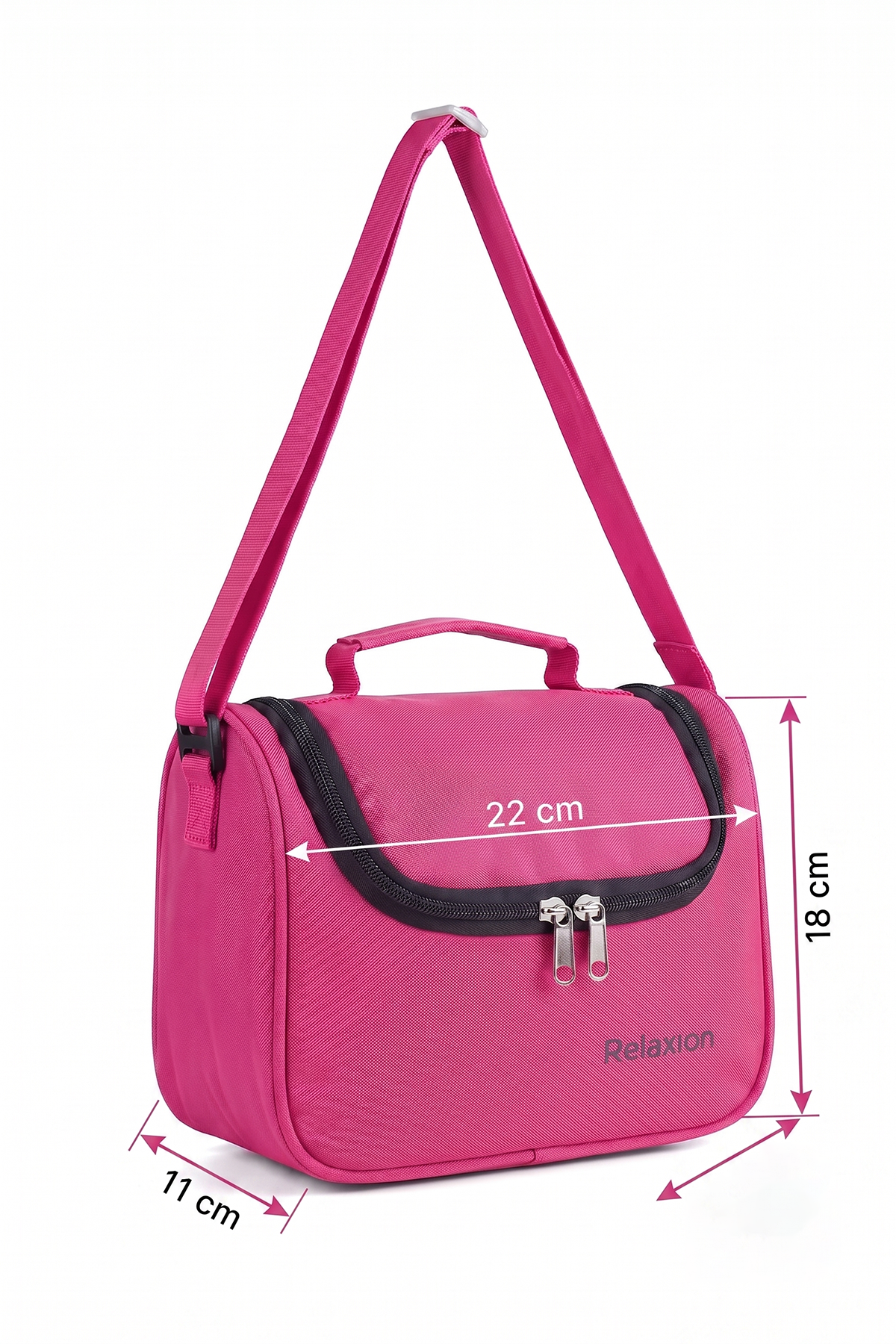 Relaxion 3326 Unisex Çocuk Pembe Termal Beslenme Çantası - Isı Yalıtımlı Sıcak Soğuk Tutucu Askılı