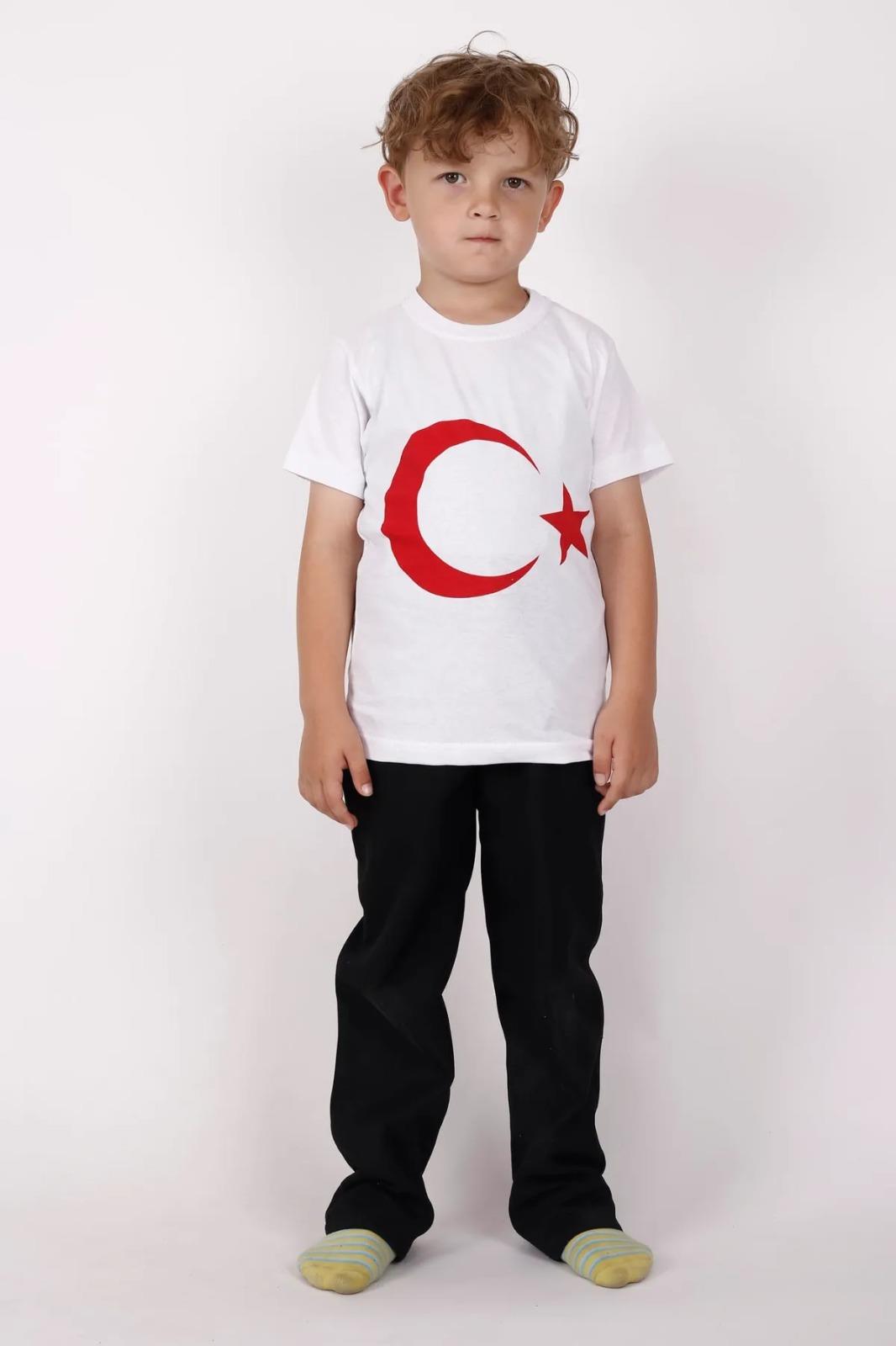 Unısex Çocuk Atatürk Baskılı Tişört