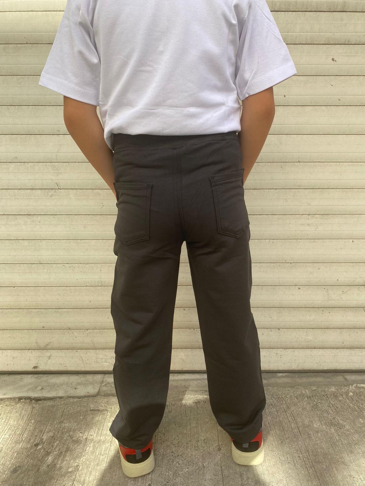 UNİSEX ÇOCUK BELİ LASTİKLİ FÜME RİBANALI RAHAT KALIP EŞOFMAN ALT