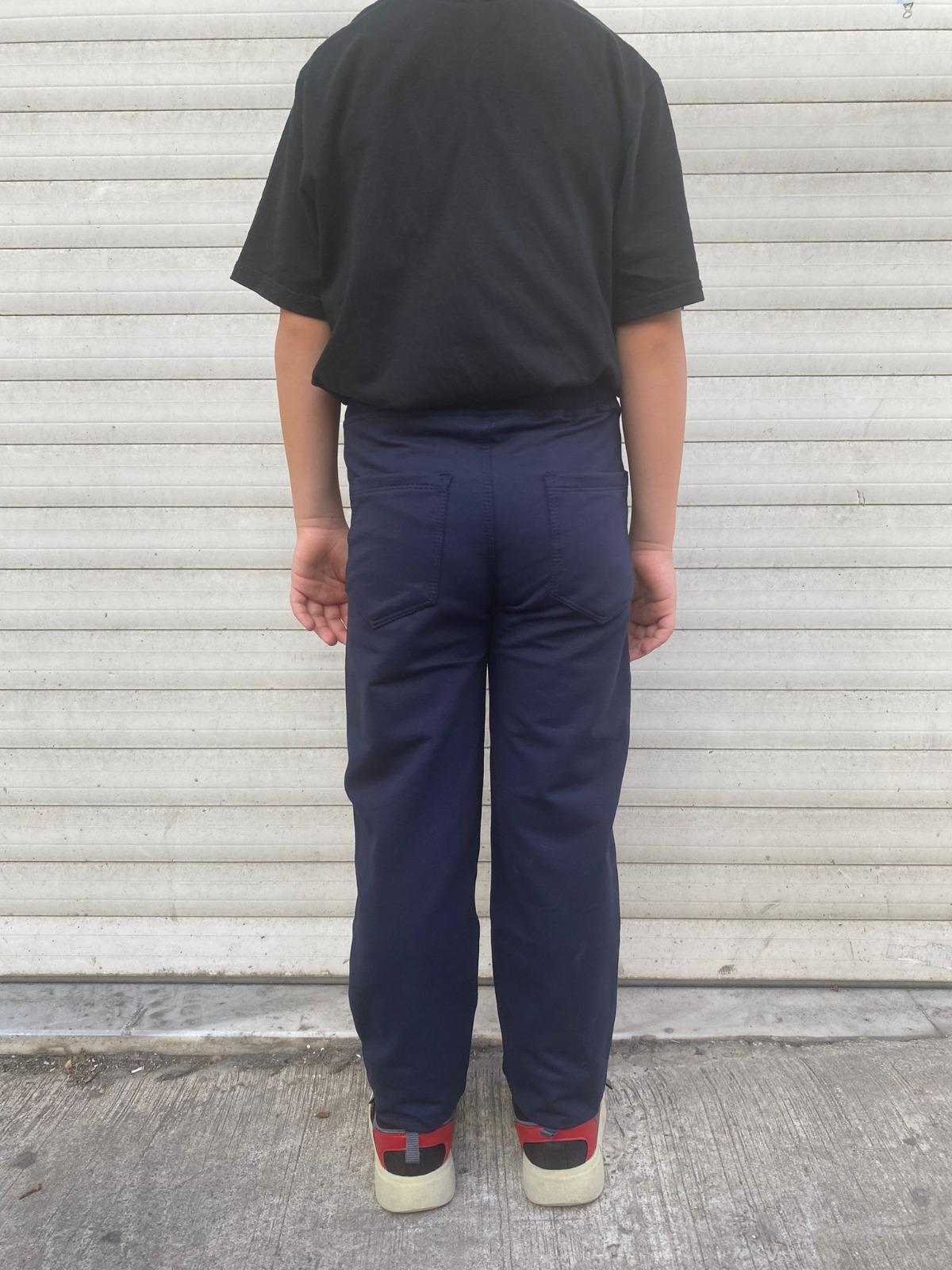 UNİSEX ÇOCUK BELİ LASTİKLİ LACİVERT RİBANALI RAHAT KALIP EŞOFMAN ALT