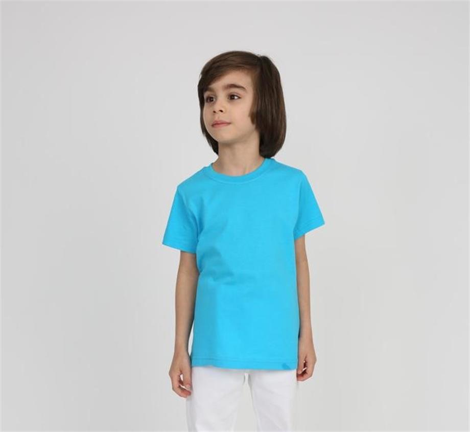 UNISEX ÇOCUK YUVARLAK bisiklet YAKA 23 nisan 29 ekim 10 kasım KISA KOL PENYE body T-SHIRT