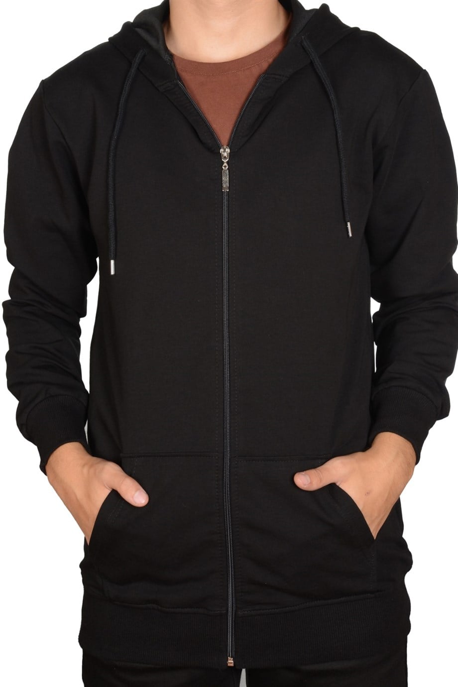 UNİSEX KAPŞONLU FERMUARLI SWEAT HIRKA