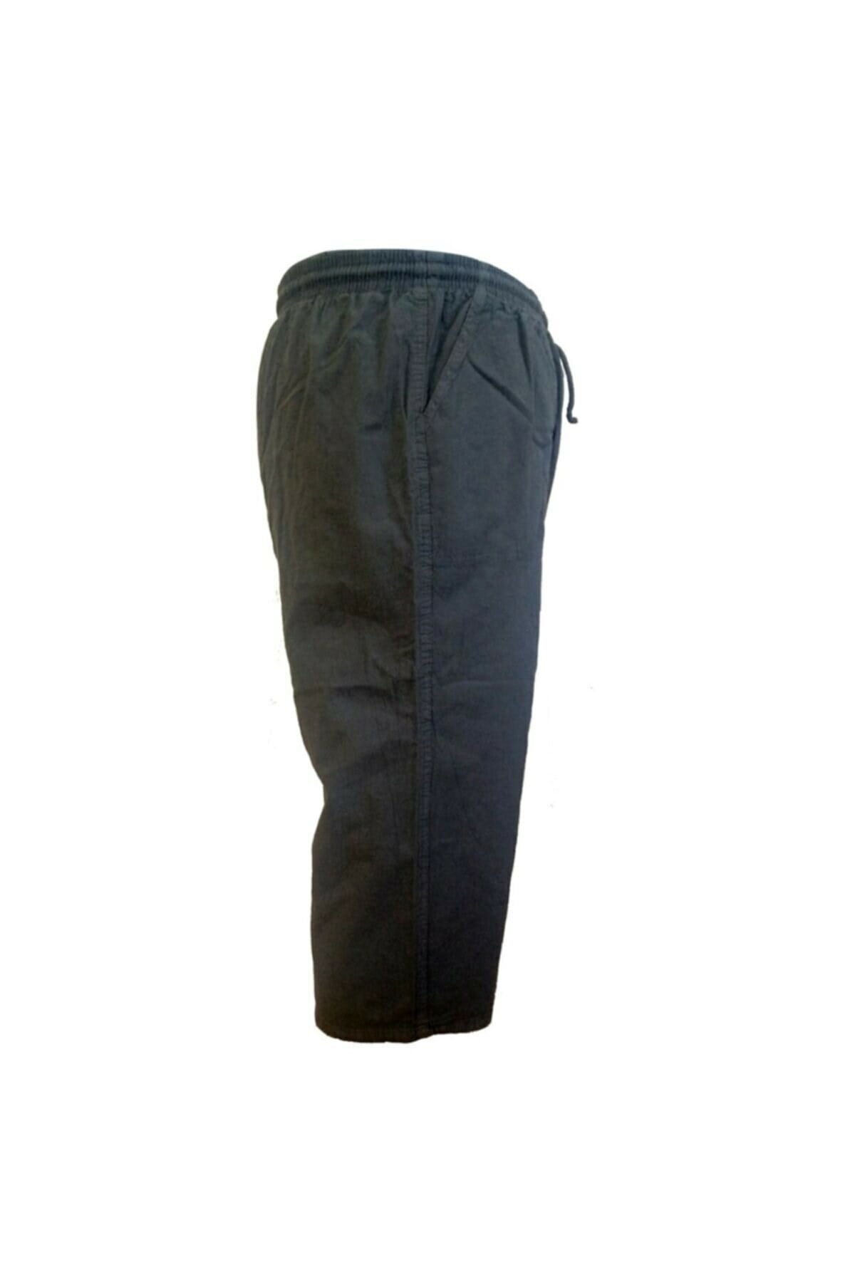 UNISEX KETEN KUMAŞ HAM BEZ YAZLIK RAHAT BERMUDA KAPRİ