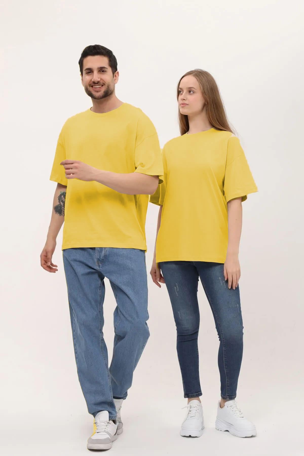 Unisex Kısa Kol Basic 14 Şubat Sevgililer Günü Çift Kombin Tişört (2 Adet)